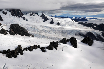 国家公园,福克斯冰河,doubtful sound,韦斯特兰国家公园,水平画幅,雪,旅行者,户外,冬天,山