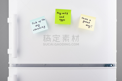 绿色,冰箱,黄色,音符,蓝色,纸,提举,标签,模板,白色