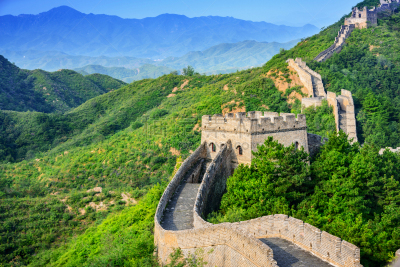 长城,档案,古老的,早晨,旅行者,都市风景,边界,山脊,国际著名景点,著名景点