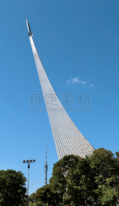 雕塑,火箭,前苏联,垂直画幅,太空,建筑,俄罗斯,著名景点,背景,上升