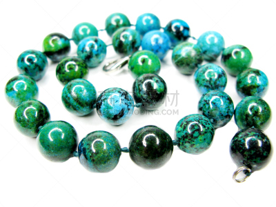 Chrysocolla,项链,珠子,宝石,水平画幅,无人,蓝色,项坠,时尚,摄影