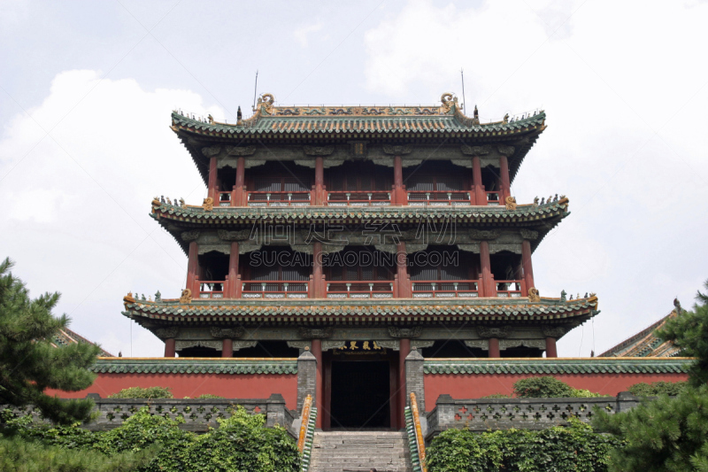 沈阳,中国,京宫,清朝,明朝风格,旅游目的地,水平画幅,无人,宫殿,东亚