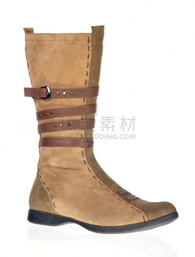鞋子,白色背景,麂皮,岩羚羊,羊皮,垂直画幅,美,褐色,牛皮,人群
