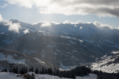 齐勒谷,滑雪板,北提洛尔,度假胜地,冬季运动,水平画幅,雪,无人,滑雪运动,户外