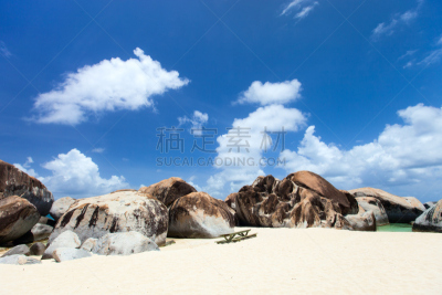 海滩,加勒比海地区,非凡的,水,天空,水平画幅,沙子,无人,夏天,户外
