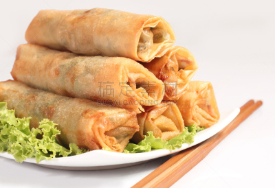 春卷,点心,胡萝卜,水平画幅,无人,开胃品,小吃,开胃酱,春天,亚洲