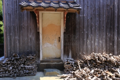 传统,日本,房屋,库那河,哈吉,小农地,山口县,和室,江户时代,屋顶横梁