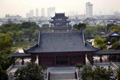 苏州,亭台楼阁,中国,远古的,风景,男人,居住区,农牧之神潘,江苏省,纪念碑