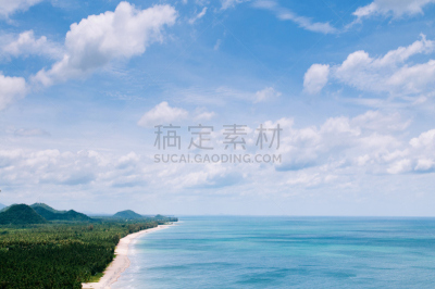 泰国,海滩,风景,巴蜀,宽的,大鹏金翅鸟迦楼罗,水,天空,美,水平画幅