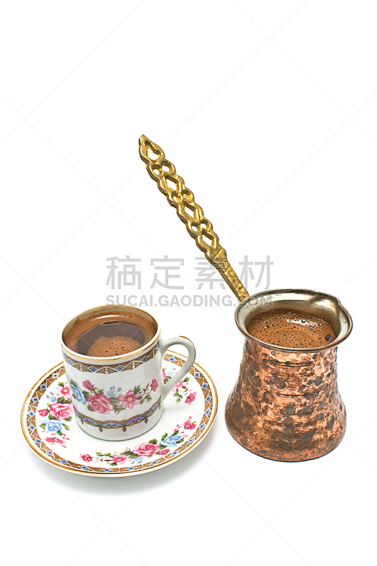 咖啡杯,锅,咖啡壶,垂直画幅,褐色,咖啡馆,无人,背景分离,饮料,摩卡咖啡
