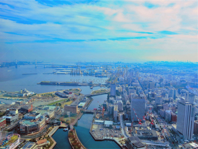 横滨地标大厦,水平画幅,建筑工地,无人,日本,户外,海洋,都市风景,看风景,国际著名景点