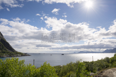 斯沃尔维尔,罗弗敦,全景,自然,水,天空,水平画幅,地形,无人,乡村