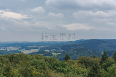 猫头鹰,地形,森林,全景,代特莫尔特,比勒费尔德,纪念碑,水平画幅,无人,欧洲