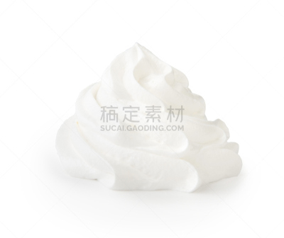 生奶油,白色背景,背景分离,分离着色,冰淇淋,水平画幅,奶泡,奶油,蛋糕,酸奶