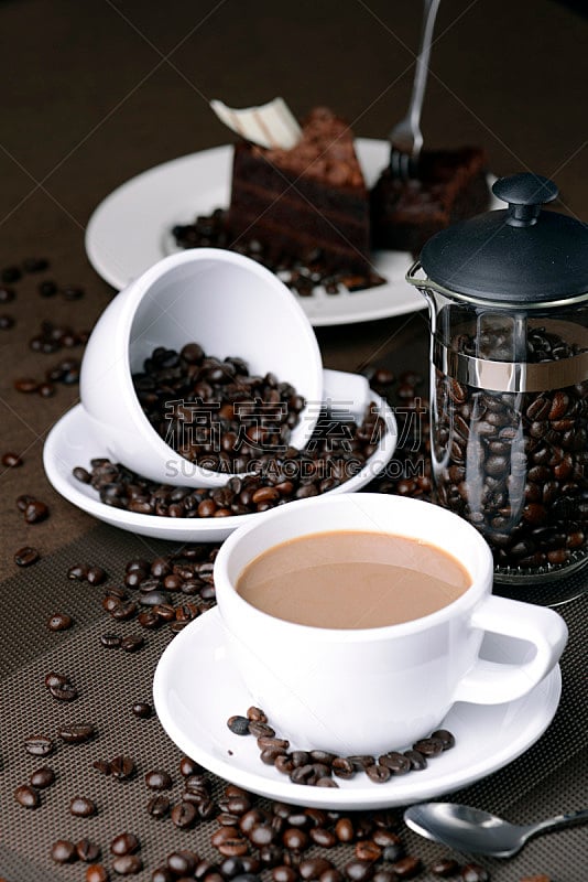 咖啡,热,垂直画幅,烤咖啡豆,烤的,咖啡馆,无人,清新,咖啡杯,饮料