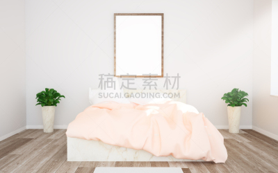 卧室,粉色,画布,热,空的,纺织品,边框,软垫