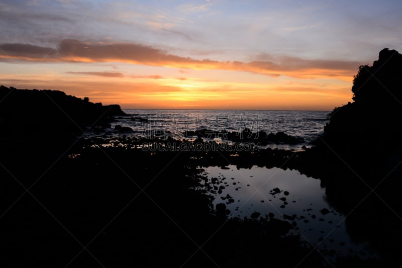 沙子,水,天空,水平画幅,无人,夏天,户外,海浪,海滩,海景