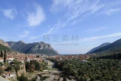 阿尔卡迪的牧人,天空,瓦,水平画幅,无人,乡村,户外,房屋,希腊,屋顶
