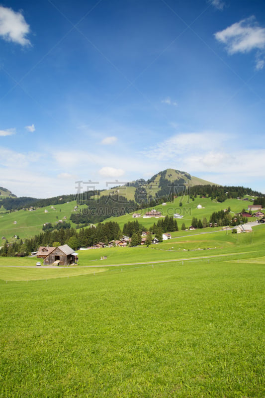 夏天,阿尔卑斯山脉,托根伯格山谷,瓦尔欣湖,俄彭泽勒兰德州,瑞士阿尔卑斯山,垂直画幅,天空,无人,偏远的