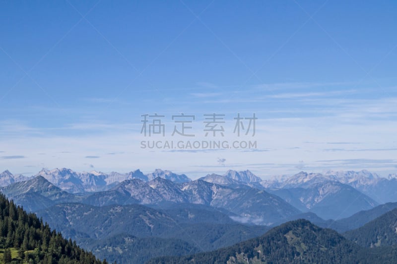 山,都市风景,水平画幅,无人,山顶,提根湖,夏天,户外,卡尔文德尔山脉,上巴伐利亚