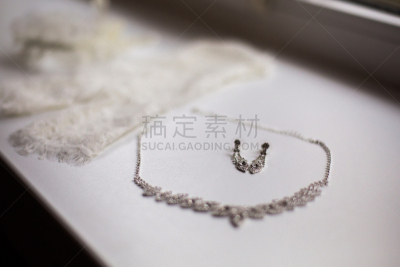 吊袜带,婚礼,新娘,珠宝,项链,耳饰,金融,妇女问题,躺,准备