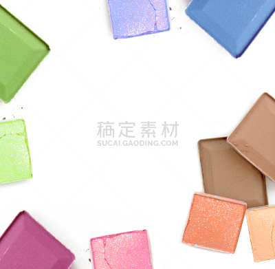 边框,化妆用品,华丽的,白色,色彩鲜艳,个人随身用品,调色板,彩妆,水平画幅,无人