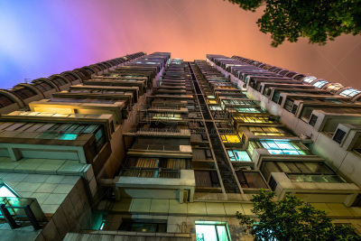 夜晚,城市,安全护栏,天空,江苏省,水平画幅,建筑,无人,城市天际线,户外