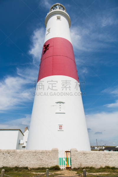 波兰比尔灯塔,明亮,蓝色,晴朗,白昼,天空,垂直画幅,云,无人,大西洋