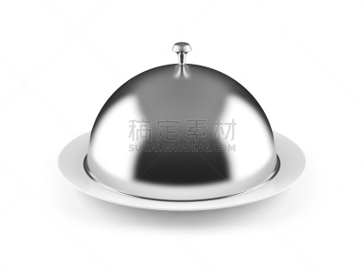 苗床罩,盘子,钟形女帽,秘密,热,半球体,背景分离,铬合金,烹调,午餐