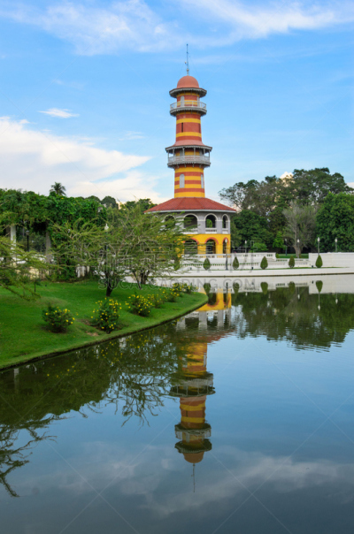 马轿,挽芭茵,天文台,大城,垂直画幅,夏天,户外,泰国,居住区,看