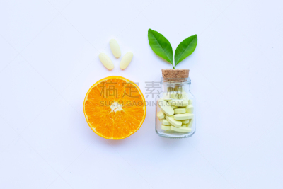 维生素c,水果,瓶子,白色,药丸,橙子,饮料,清新,泰国食品,食品