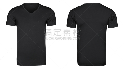 衣服,t恤,白色背景,黑色,分离着色,袖子,正面视角,空白的,水平画幅,纺织品