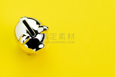 猪,银行业,概念,储蓄,金融,黄色背景,闪亮的,稳定,投资