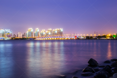 苏州,黄昏,江苏省,水,天空,留白,水平画幅,夜晚,无人,曙暮光