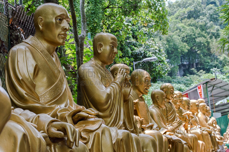 佛,1万日元,修道院,男人,万佛寺,佛教,亚洲,黄金,图像,单车道