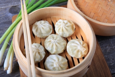 蒸锅,饺子,宝鸡,毛绒绒,填塞料,韩国,充满的,蒸菜,面粉,点心