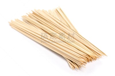 木制,食品,串肉签,分离着色,球,背景分离,细的,棍,小的,中国