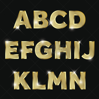 字母,黄金,金属,闪亮的,英文字母n,金色,字体,金属质感,文字,明亮