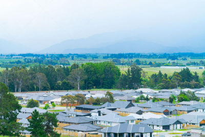 新的,居住区,房屋建设,现代,屋顶,除法,户外,建筑,城市,都市风景