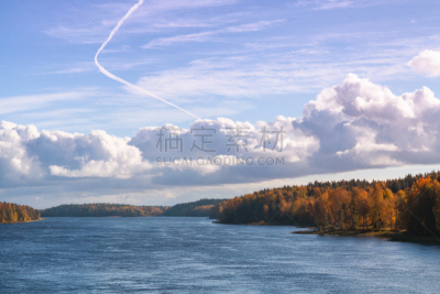 河流,白昼,秋天,全景,太阳,看风景,十月,健康保健,脉搏图,风