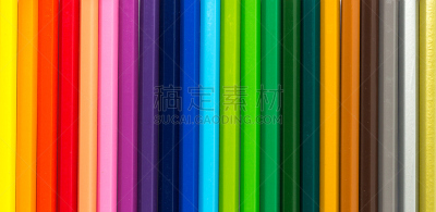彩色铅笔,成一排,校友团聚,成人教育,大量物体,蜡笔,色板,艺术,水平画幅,组物体