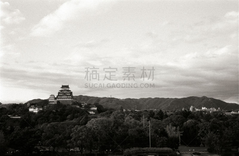 姬路,地形,城堡,姬路城,日本城堡,旅游目的地,水平画幅,无人,户外,国宝