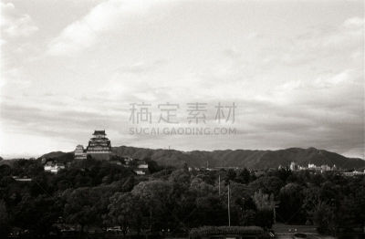 姬路,地形,城堡,姬路城,日本城堡,旅游目的地,水平画幅,无人,户外,国宝