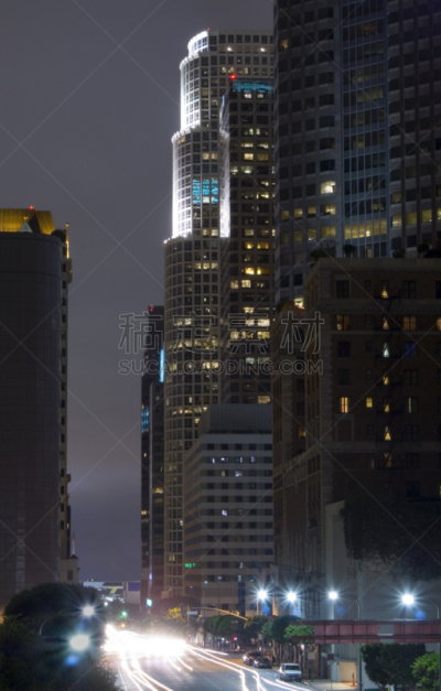 建筑外部,数字2,市区,洛杉矶县,垂直画幅,天空,未来,威尔夏大道,夜晚,无人