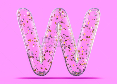 字母,三维图形,英文字母w,气球,铝箔,透明,单词,风,玩具