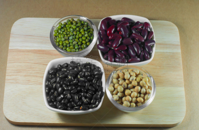 青豆,大豆,菜豆,黑豆,水平画幅,生食,维生素,户外,干的,湖