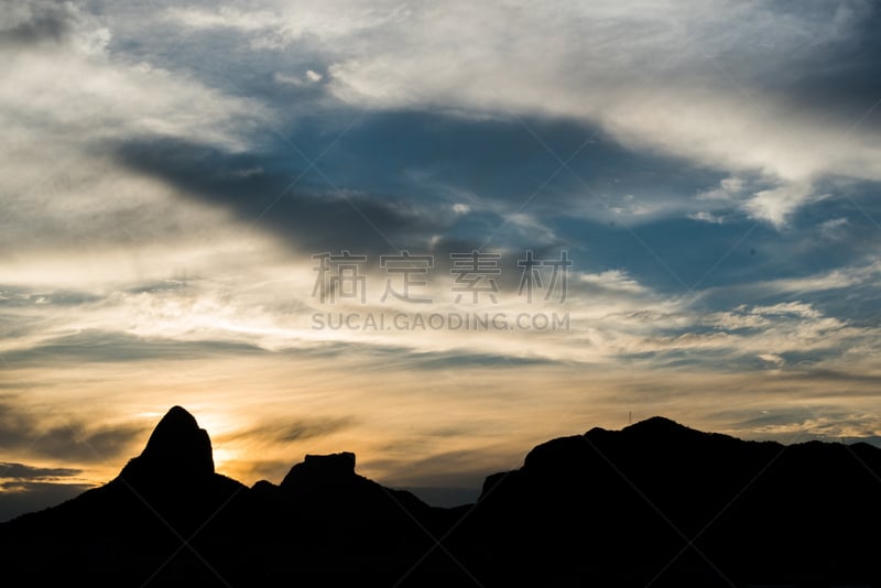 泻湖,特拉华,黄昏,湖,巴西,户外,天空,城市,都市风景