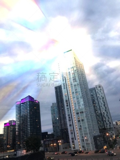 超现实主义的,高处,商务,垂直画幅,摩天大楼,图像,加拿大,公司企业,无人,数字增强