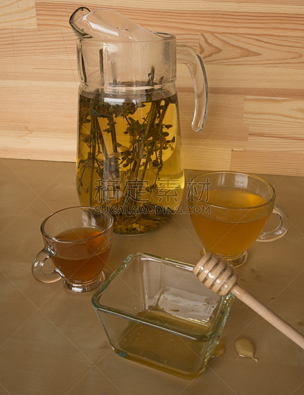 茶,蜂蜜,垂直画幅,美,褐色,克里特岛,饮料,希腊,花茶,清新