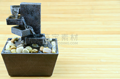 喷泉,瀑布,风水,水平画幅,池塘,无人,户外,石材,摄影